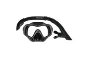 Mirage Raven Silicone Underwater Swimming Mask and Snorkel Junior Black