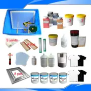 New 4 Colors Screen Printing Materials Kit Silk Screen Printing Accessories