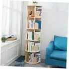 Rotating Bookshelf 360 Display Floor Standing Bookcase Storage Rack for