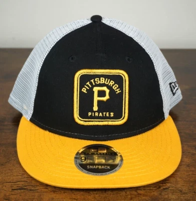 New Era Pittsburgh Pirates 59Fifty Hat Cap Low Profile Snapback Black Yellow