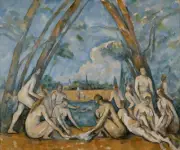 Paul Cezanne -The Large Bathers Giclee Fine Art Print Reproduction on Canvas 36"