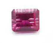 26.65 Ct Beautiful Royal Natural Pink Topaz Emerald Cut Loose Gemstone Certified