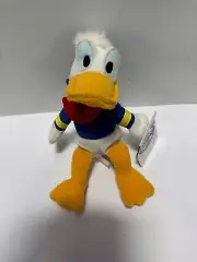 Disney Store 10" Donald Duck Beanie Mini Bean Bag Plush Blue Sailor Suit New