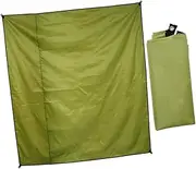 Gatuida 1Pc Ground Mat Portable Oxford Cloth Camping Blanket for Beach Hiking and Outdoor Activities UV Protection Durable and Lightweight Army Green