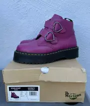 Dr. Martens Devon Heart Pink Fuchsia Platform Boot Women’s Size 11