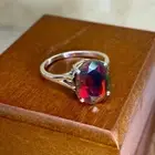 Certified Natural 2.5Ct Black Opal Oval Engagement Promise Ring in 14k Gold