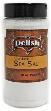 Coarse Sea Salt Bulk Food Grade by Its Delish, 18 Oz Medium Jar