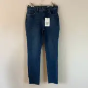 Cosmic Blue Love Moody Jeans size 27P Dark Wash Ankle Skinny (G9)