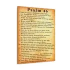 Psalm 46 German Gold Bible Verse Canvas Christian Wall Art Read