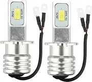 Xunweiad 2X H3 Super Bright -LED Headlight Kit 100W 10000LM Fog DRL Bulbs 6000K White