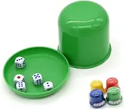 CORHAD Plastic Dice Cup with Lid Dice for Ktv Party Games Ergonomic Design Selection for and