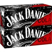Jack Daniel's Tennessee Whiskey & Cola Cans 20x375ml