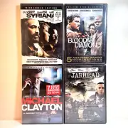 SYRIANA / BLOOD DIAMOND / MICHAEL CLAYTON / JARHEAD (DVD) Drama Thriller NEW