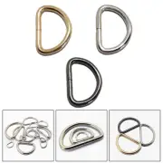 Metal D Rings for Crafters 20 Pack for Keychains and Bag Charms
