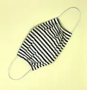 Premium Cotton Face Mask With Filter Pockets Washable Handmade - Brown Straps