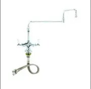 Encore Double Pantry Deck Mount Faucet 18" Double Jointed Swivel Spout. Vulcan.