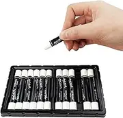 Flylin 12Pcs White Oil Pastel, Soft Oil Pastels Stick Set for Mixing with Other Colour Oil Pastels, Professional Oil Pastel Painting Tool for Artists/Gallery/Beginners/Adult Drawing/School Supplies