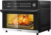 [Maxkon] 30L Large Oil Free Air Fryer Oven Cooker 1800W Multi - Function Dual Cook Function Airfryer Black