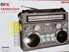QFX 3 BAND RADIO FM, AM, Shortwave Radio with Bluetooth + Flashlight R-333BT RD