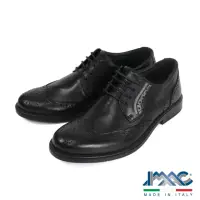 在飛比找momo購物網優惠-【IMAC】輕量舒適翼紋雕花德比鞋 黑色(150020-BL