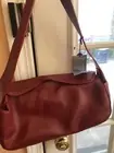 Genuine Italian Leather Red Small Hand And Shoulder Bag New With Tags Milleni
