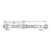 BORG & BECK Brake Hose BBH7180 FOR 200 MG ZR 25 Streetwise Express Coupe 400 Cdv