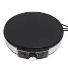 Electric Griddle Crepe Maker 11.8 Inch LED Indicators Adjustable Temperature