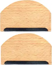 2Pcs Wool Cashmere Comb Manual Portable Sweater Comb Pill Remover Wooden Pilling