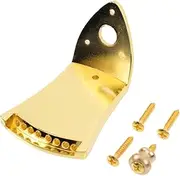 COMPUKAS 1Set Mandolin Tailpiece Set Premium Triangle Bridge with Screws for String Mandolin Easy Installation Durable Design for Musicians and Instrument Makers