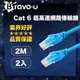 Bravo-u Cat6超高速傳輸網路線(2米) 2入組