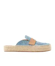 straw loafer shoes 40,42,43 blue