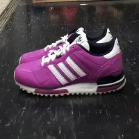 在飛比找Yahoo!奇摩拍賣優惠-Adidas Zx 700 紫色 帆布 網布 麂皮 復古 慢