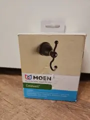Moen Caldwell Double Robe Hook Mediterranean Bronze Y3103BRB 2 Robe Towel Hook