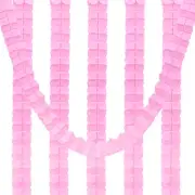 6Pcs 9.8ft Four-Leaf Paper Flower Garland Hanging Streamers, Light Pink