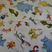 DR. SEUSS 100% COTTON FABRIC 1/2 YARD PIECE (18x42)