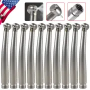 10 Dental Fiber Optic E-generator LED High Speed Handpiece 2Hole Turbine 3 Spray