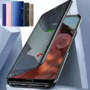 Flip Clear Mirror View Cover Case For S23 S22 S21 S20 Ultra S20 FE S21FE