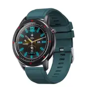 1.28inch Full Round Touch Screen Health Monitor Weather Forecast Music BT4.2 Smart Watch GREEN COLOR