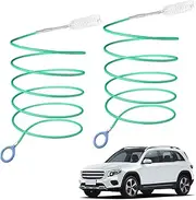 Auto Sunroof Drain Cleaning Tool, 2Pcs Car Pipe Cleaning Brushes,Flexible Tube Cleaning Brush,Flexible Drain Brush Tube Slim Drain Dredging Tool,Auto Drain Hole Tool Pipe Cleaners Flexible Drain Brush