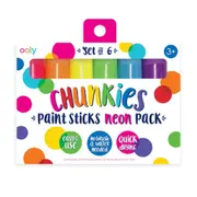 Ooly Chunkie Neon Paint Sticks Pack of 6