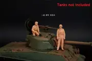 3D printed 1/72 WW II US "Tank soldier Resting posture" 2 man group model*