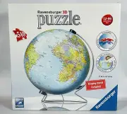 Ravensburger 3D Puzzle World Globe 540 PCS. Item No. 12436 NEW Sealed