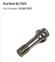 OLIVER RODS Rod Bolt BLT003