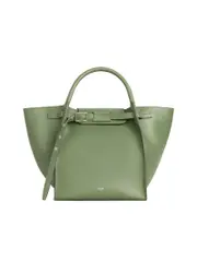 Celine Small Big Bag with Long Strap in Smooth Calfskin in Light Khaki