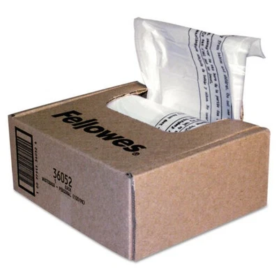 Fellowes 36052 POWERSHRED SHREDDER BAGS FOR ALL PERSONAL MODELS, 100 BAGS & TIES