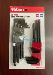HYPER TOUG 22-PC Rust Resistance Straight Ball End LONG ARM HEX KEY SET ~ SAE MM