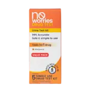No Worries Urine Test For Marijuana - 1 Single User Drug Test Kit