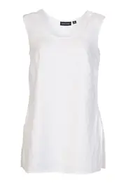 Washed Linen Longline Singlet--GOR-100531S