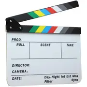 ClapBoard Colour Dot-Line PRO Magnetic Lock Sticks 11x9 Size Dry-Erase Writing Surface