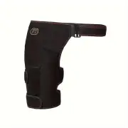 NNETM USB-Powered Heated Hip & Thigh Support Brace with Vibration Massage(Black)